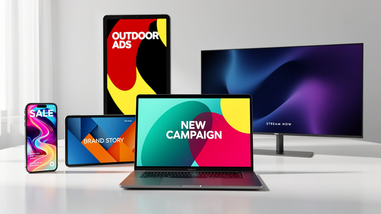 Various digital advertising channels and formats