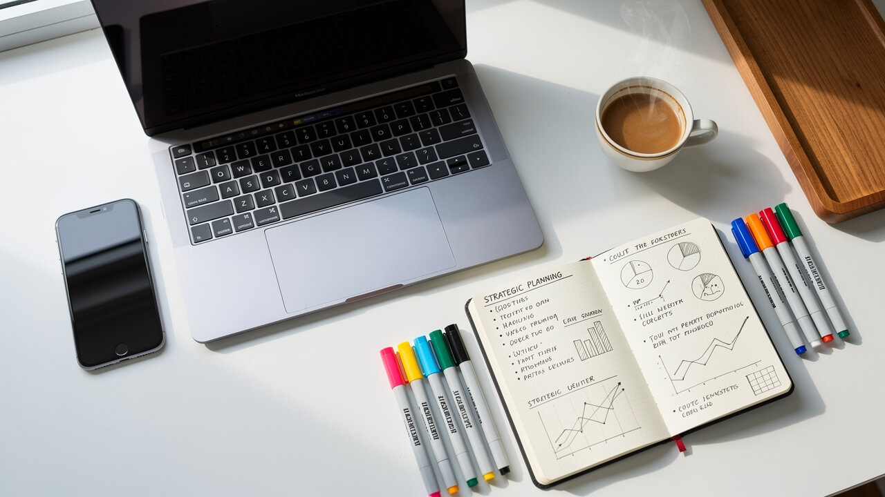 Strategic planning workspace for display advertising metrics