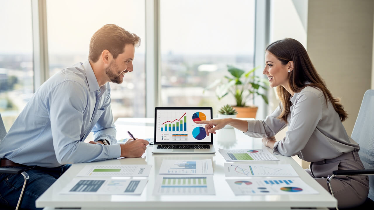 Marketing team comparing SEM and SEO strategies