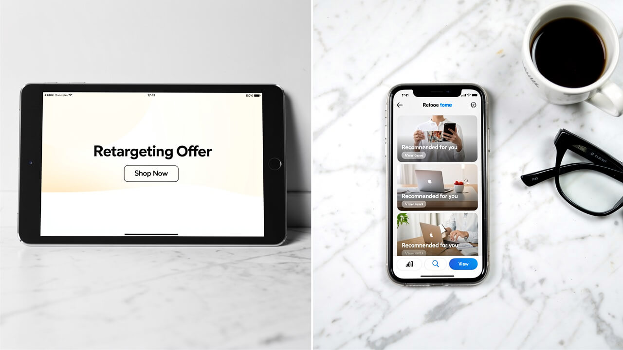 Comparison of static and dynamic retargeting ad formats