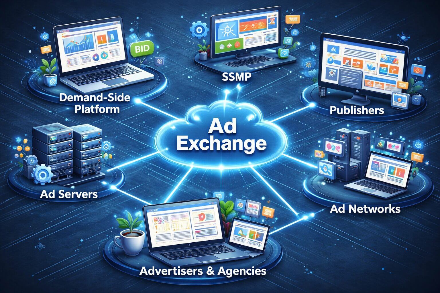 Connected platforms in programmatic advertising ecosystem
