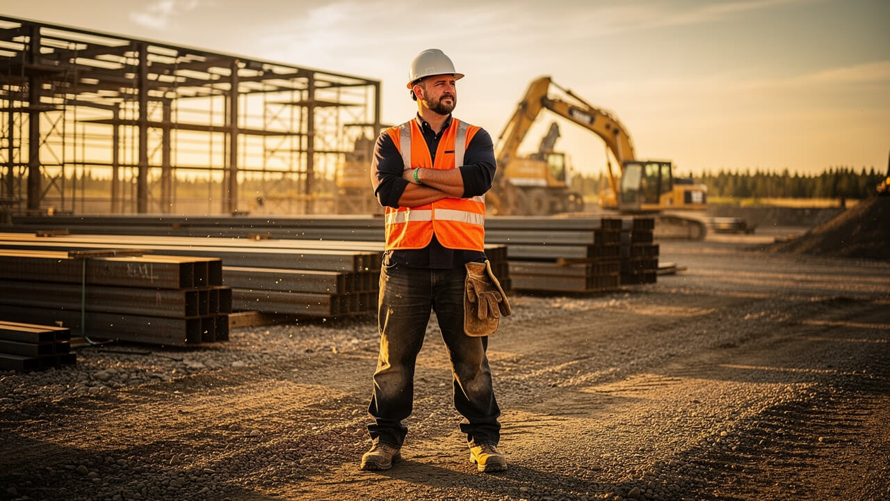 Alberta contractor at industrial job site protecting business investment
