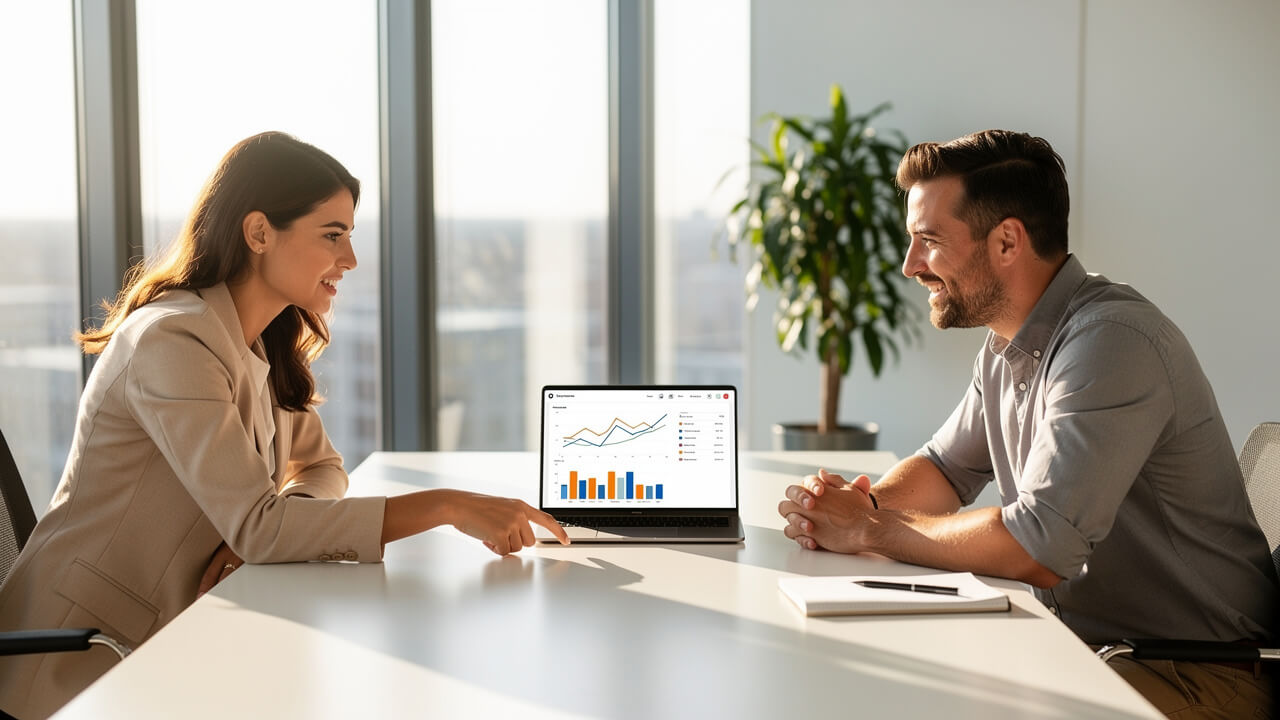 Marketing professionals reviewing Facebook pixel strategy and campaign results