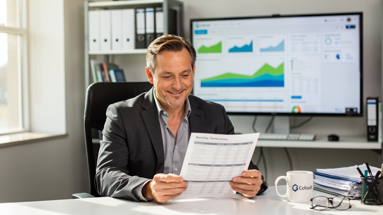 Edmonton business owner reviewing Google Ads performance report