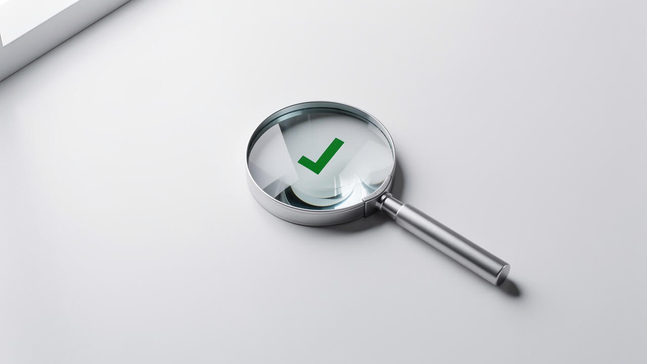 Magnifying glass representing Google Ads tracking troubleshooting and verification