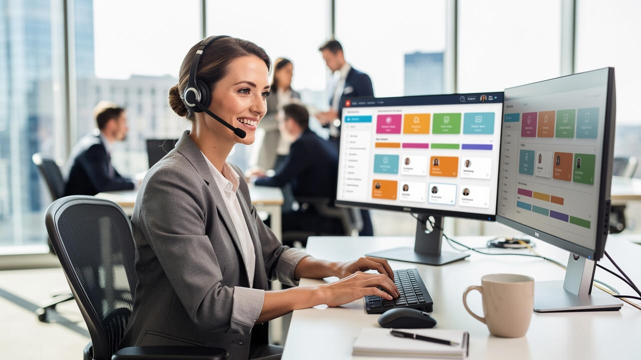 Business rep following up with new Meta Ads leads quickly