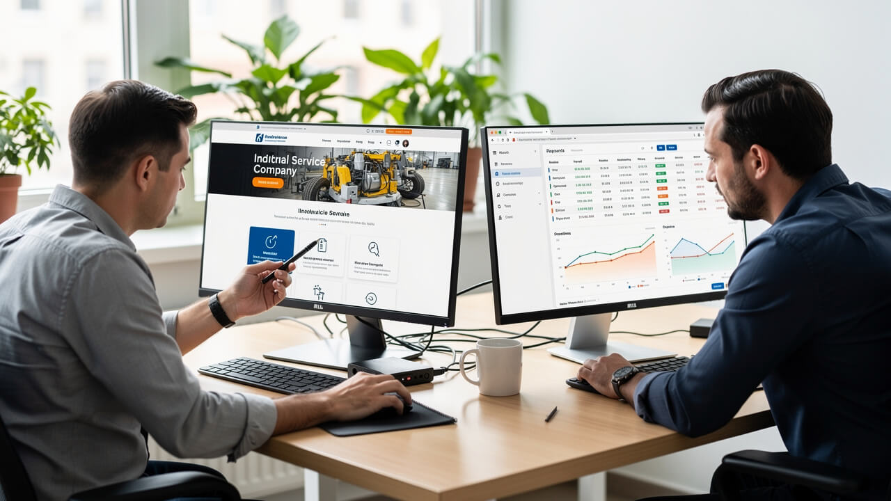 SEO and website design specialists building a digital lead generation system