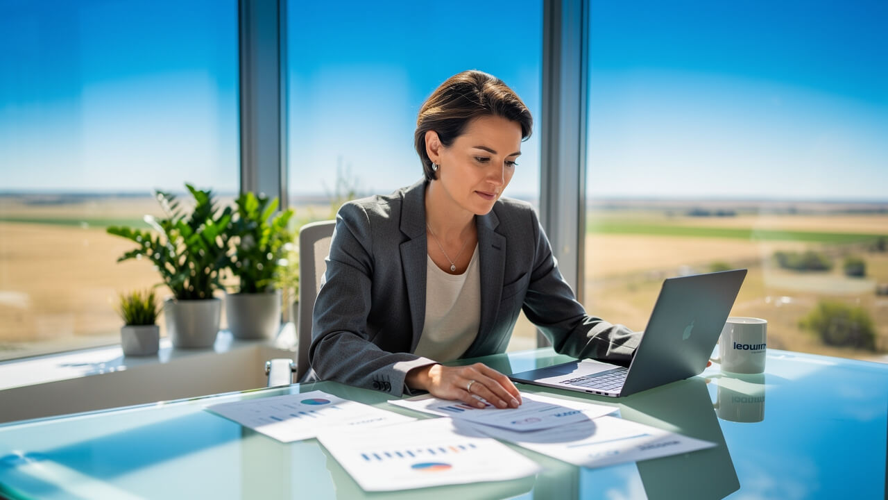 Service business owner reviewing website cost and long-term value