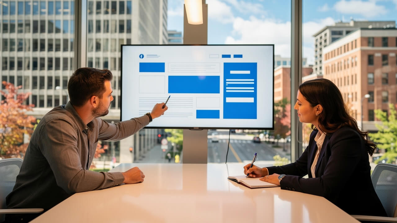 Digital marketing team consulting on WordPress website strategy