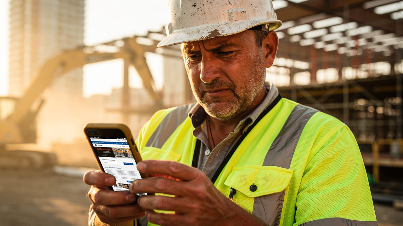 Edmonton contractor frustrated by outdated website on mobile device