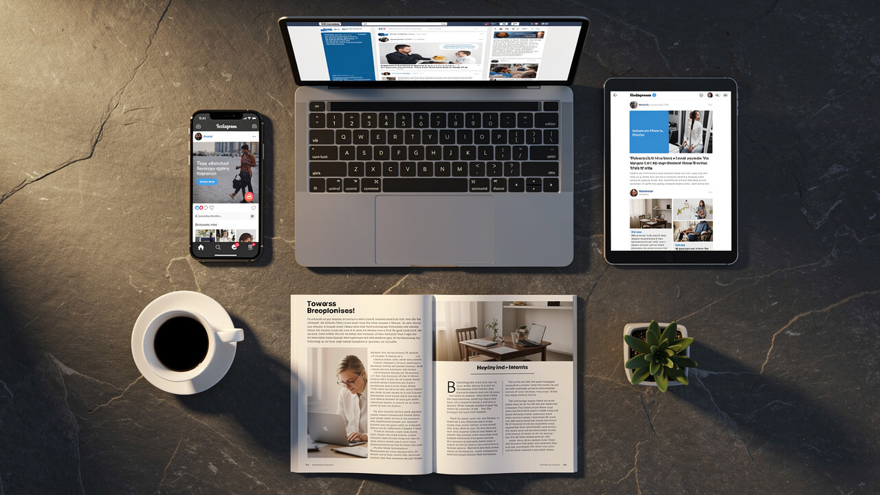 Multiple native advertising formats across digital and print platforms