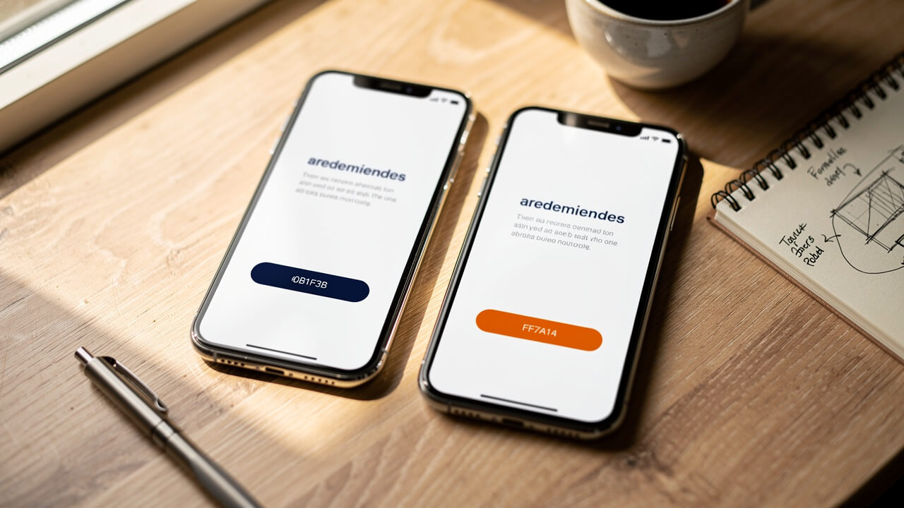 Two mobile ad variations displayed side by side for comparison