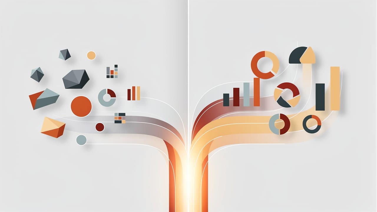 Visual representation of separate teams aligning into unified workflow