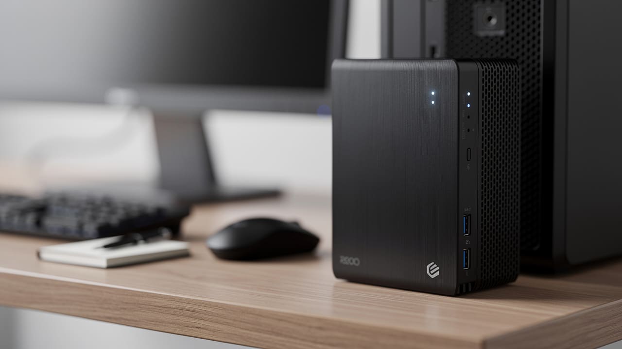 External hard drive for secure data backup and storage