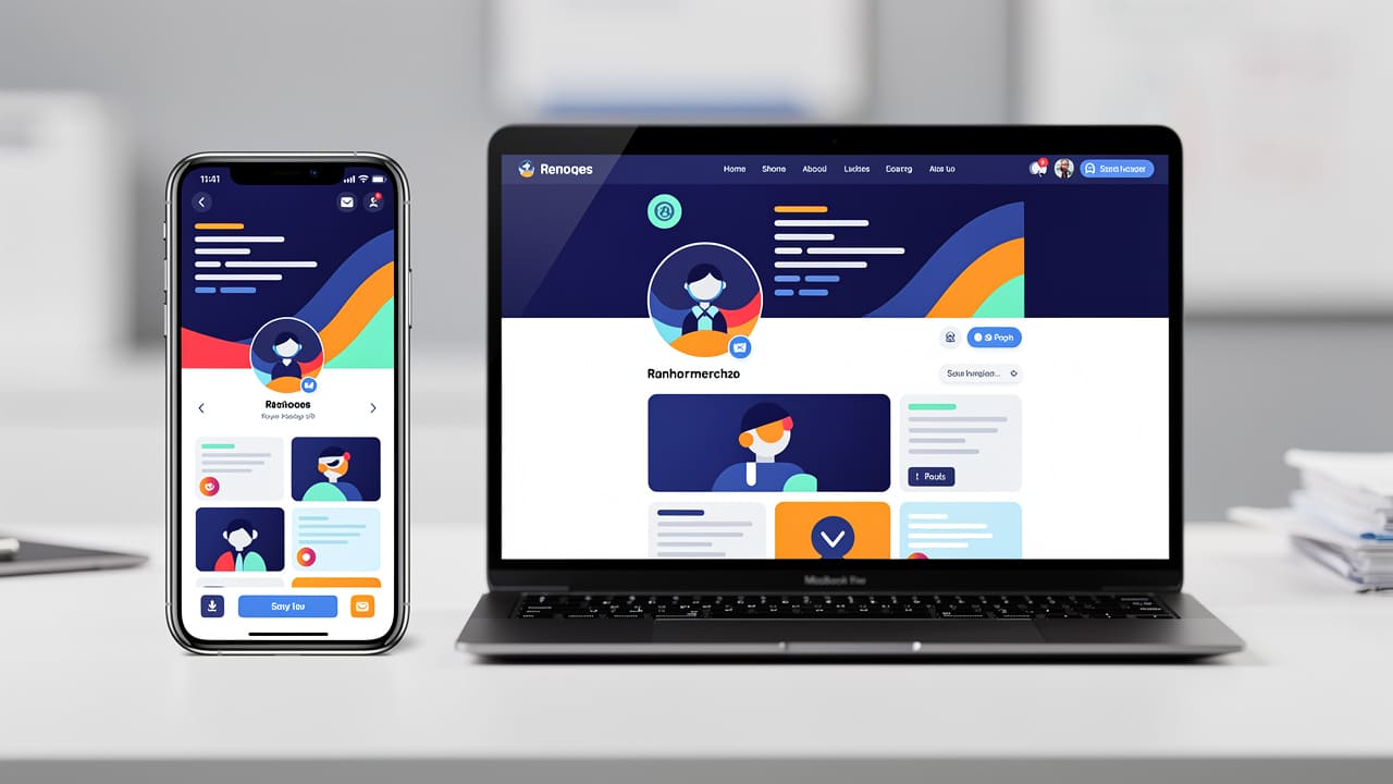 Identical brand messaging displayed consistently across website and mobile