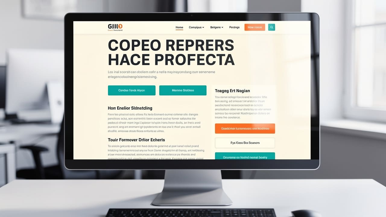 Website displaying high-contrast text against a clean background for readability