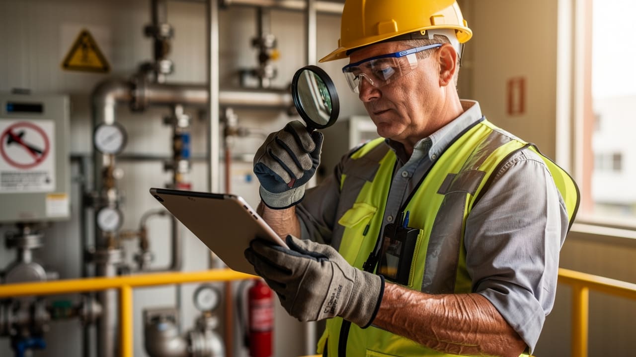 Technical expert reviewing AI-generated content for accuracy and industry compliance