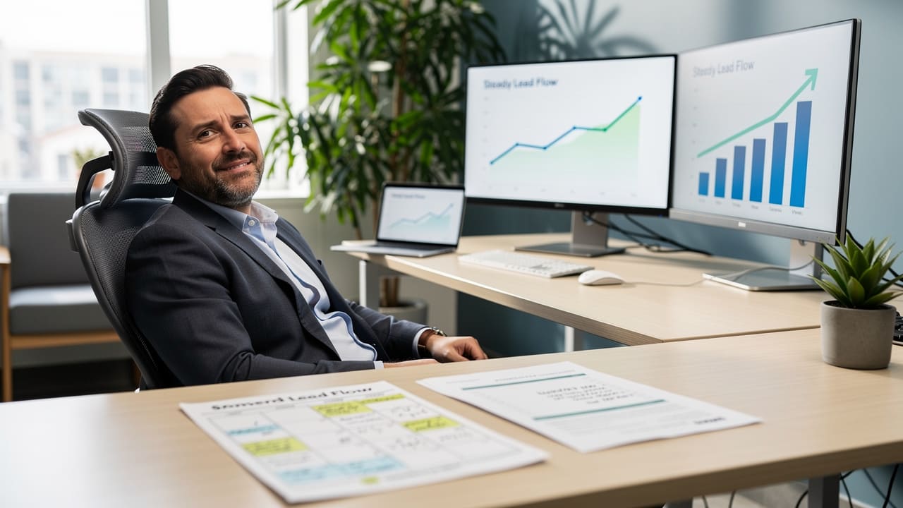 Business owner confident in marketing strategy producing measurable results