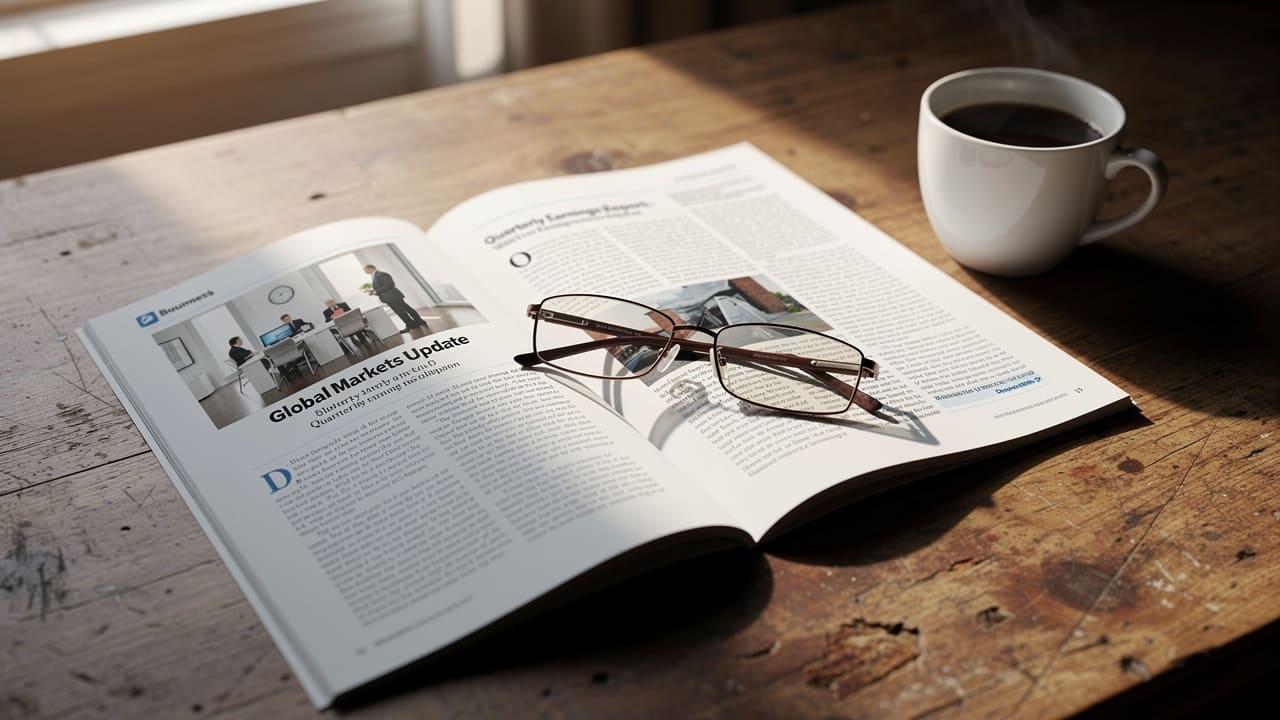 Printed trade publication featuring business article and mention