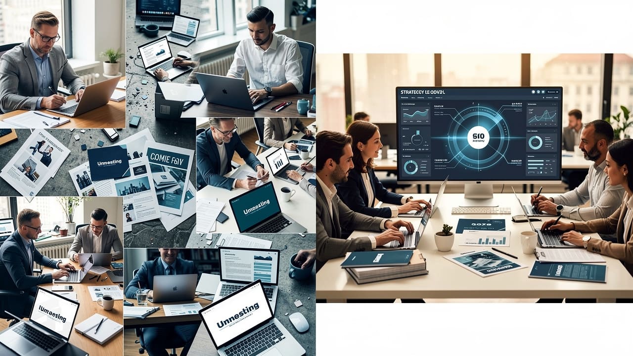 Contrast between scattered marketing efforts and cohesive strategy